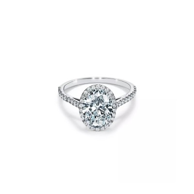 TIFFANY SOLESTE OVAL HALO ENGAGEMENT RING 44819296
